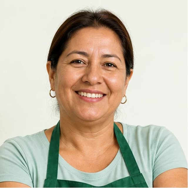 Retrato representativo de Rosa, Dueña de puesto